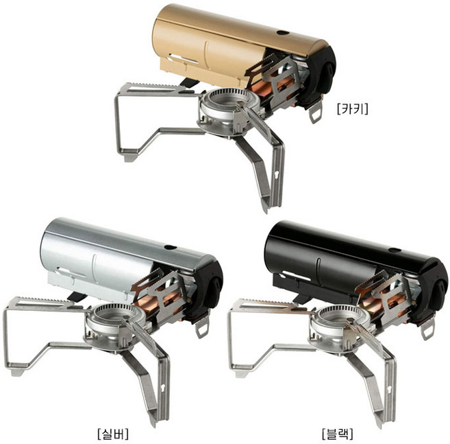스노우피크 가든앤캠프 가스버너 GS-600 가정캠핑겸용 휴대용가스버너, 블랙, 1개