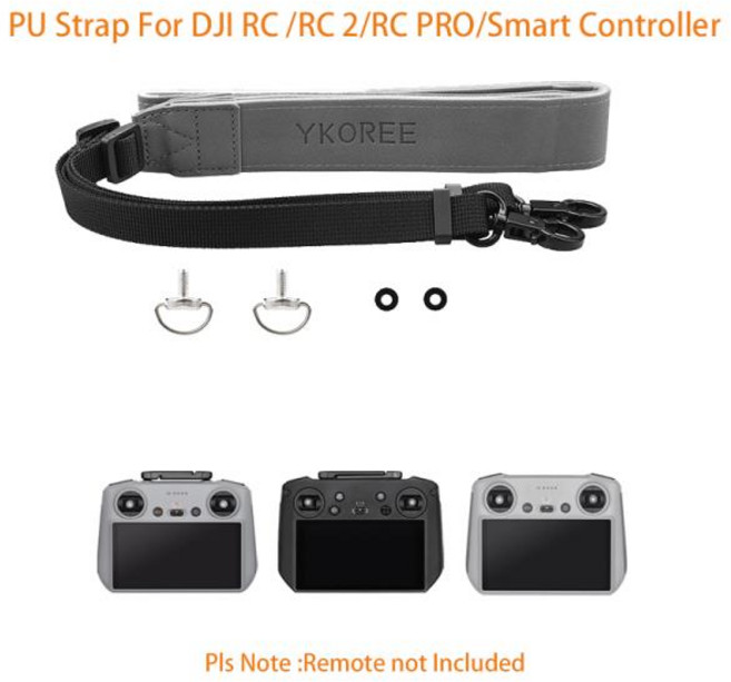 리모컨 랜야드 넥스트랩 고정 클립 후크 포함 DJI 미니 2 미니 3 4 프로 에어 2S 매빅 3 DJI RC 2 N2, 12 For DJI RC OR RC 2, 1개