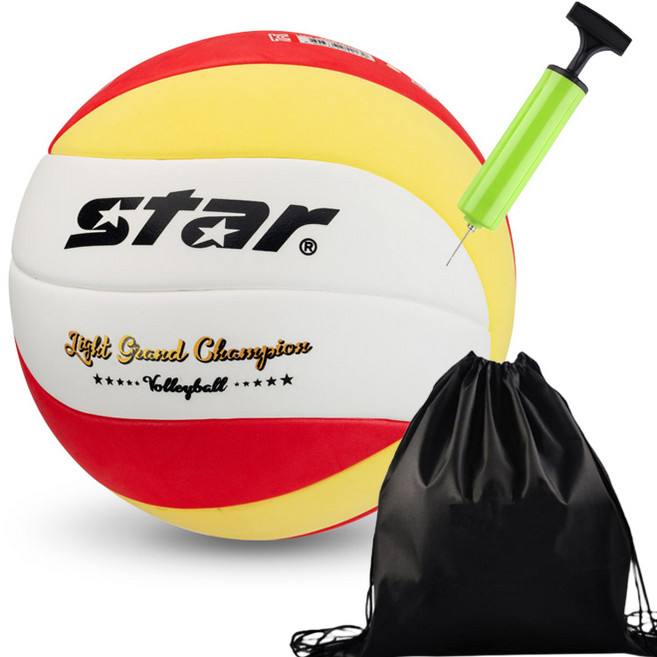 스타 투센 볼가방 볼펌프 배구공 라이트 그랜드 챔피언, 1개, CB905