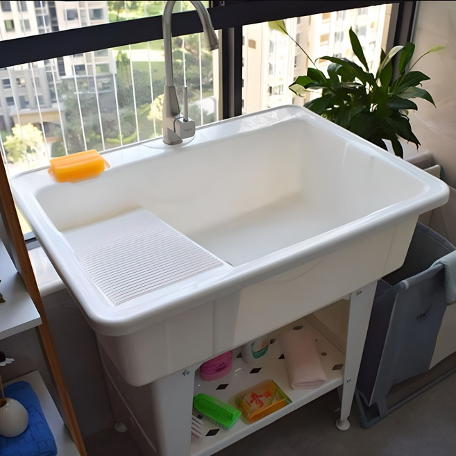 파파스 다용도 싱크대 배수관 + 빨래판 포함 세트, 1개