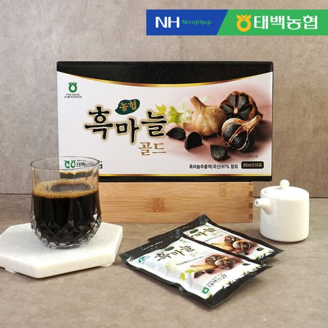 태백농협 흑마늘 골드, 90개, 80ml