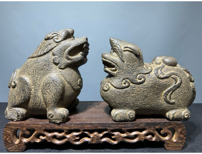 石雕擺件 宗教物品, 平均【17*8*16公分】, 1套