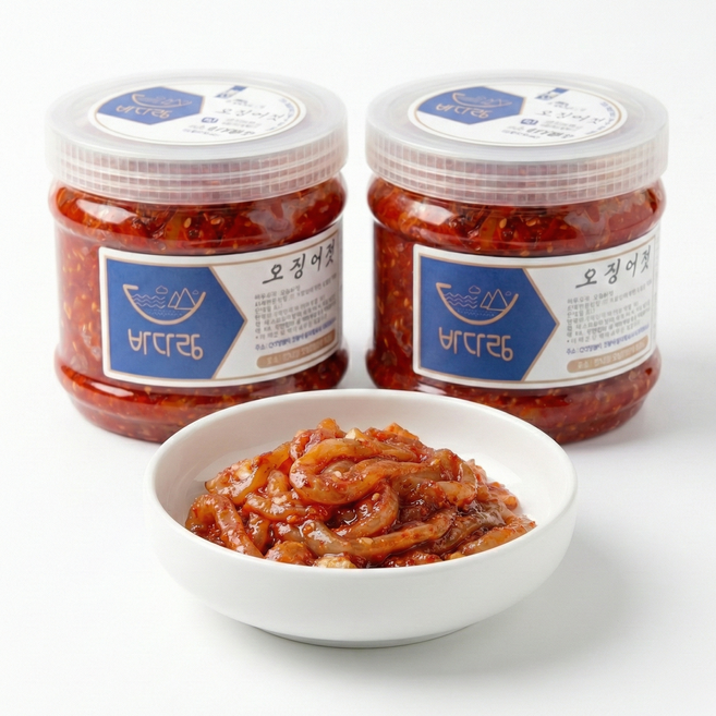 [한정수량특가판매] (1+1) 특별 행사 해품상회 오징어젓갈 1kg+1kg, 1kg, 2개