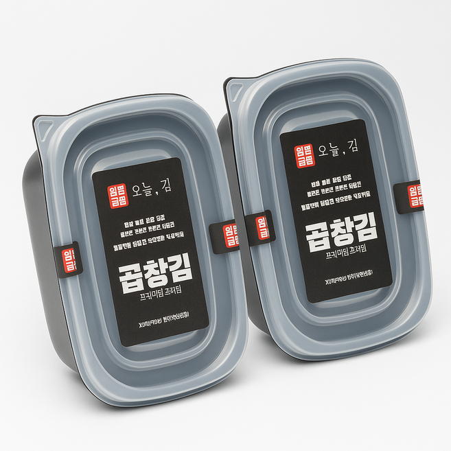 [오늘곱창김] 프리미엄 특상급 곱창김 / 주문즉시 구워내는 바삭한 김 / 대용량 조미김, 2개, 40g