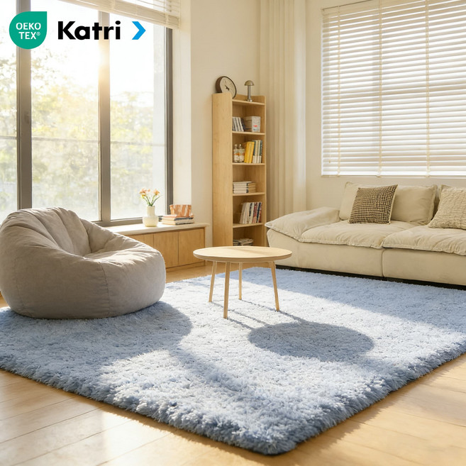 ZOZI 러그 장모 미끄럼 방지 포근한 터치미 털러그 사계절 층간소음방지 극세사 먼지없는 거실 카페트 식당 침실 고급 카펫