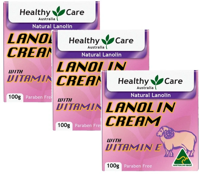 호주 헬씨케어 네츄럴 라놀린 비타민E 크림 Healthy Care Natural Lanolin Vitamin E Cream, 100g, 3개 - 쿠팡