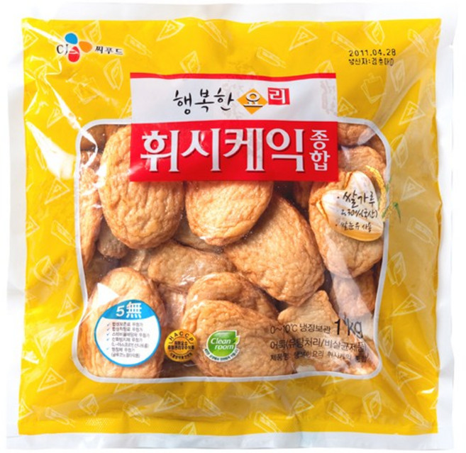 원하프휘시케익어묵종합1kg씨제이, 1개, 1kg