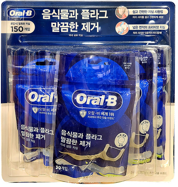 오랄비 C자형 치실, 30개입, 단품