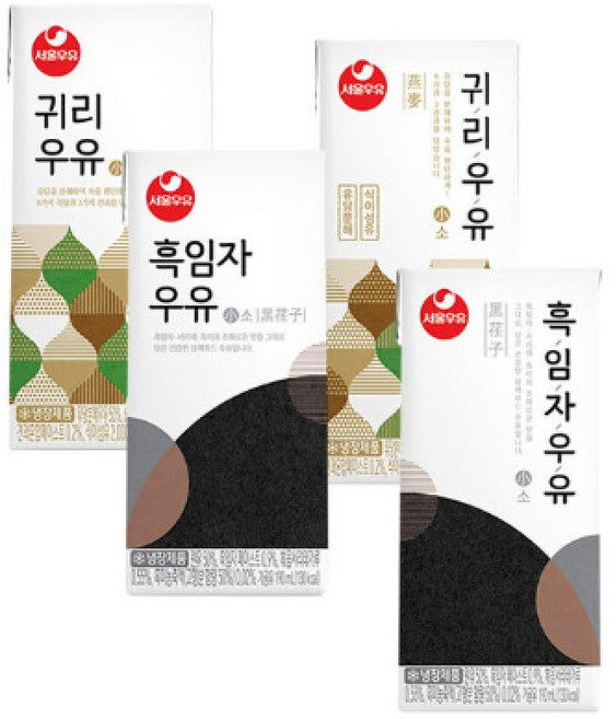 [서울우유] 흑임자우유 750ml x 8, 8개
