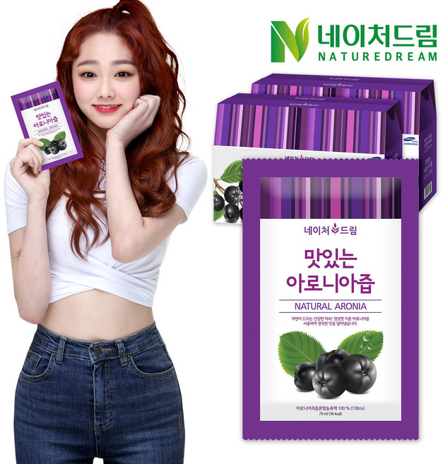 네이처드림 맛있는 아로니아즙, 70ml, 60포(30포2박스)
