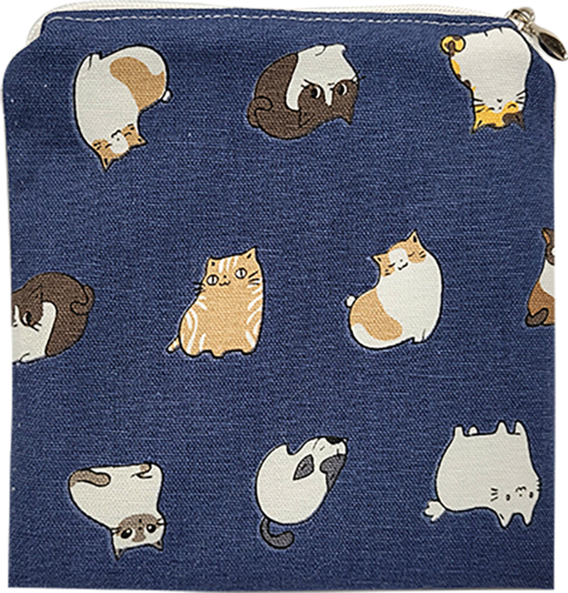 파우마우 패브릭 납작 미니 생리대 파우치