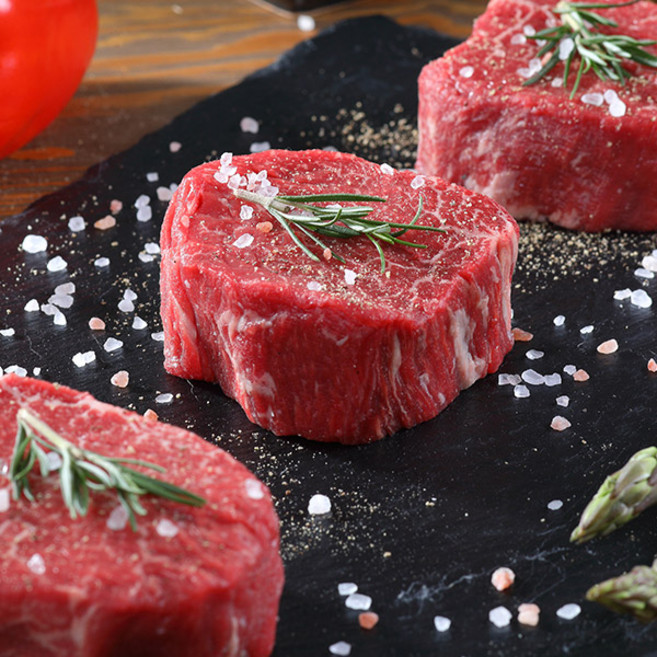 국내산 한우 1+ 안심, 2개, 200g