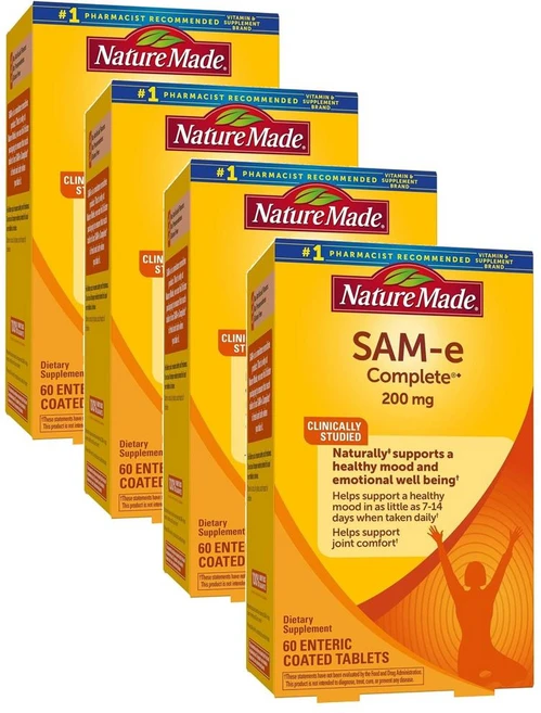 네이처 메이드 샘이 컴플리트 200mg Nature made SAMe Tablets, 4개, 60정 - 쿠팡