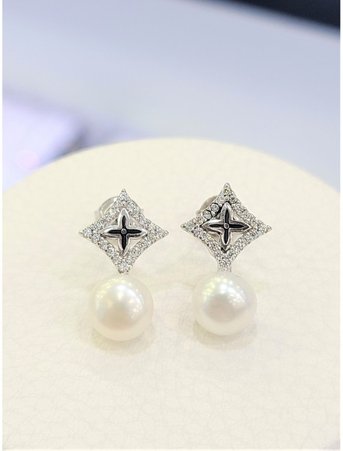 파이치치 순은/전체실버925 7mm 담수진주 침귀걸이 SSD124395E-7mm