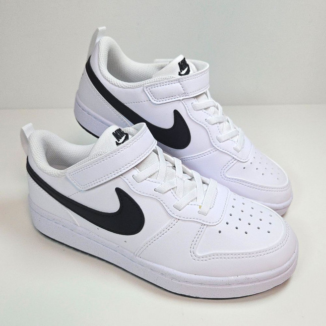 나이키 코트버로우 키즈 운동화 화이트 PS 리크래프트 로우 찍찍이 아동 스니커즈 초등학생 발편한 신발