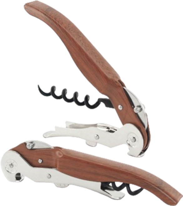 풀텍스 클릭컷 버튼레버 코르크스크류 와인오프너, 1개, 우드