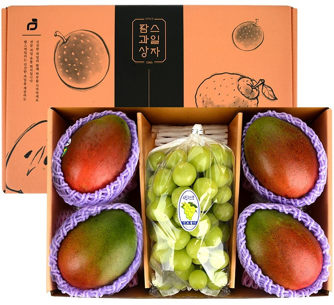 당일발송 프리미엄 과일선물세트 애플망고+샤인머스켓 선물세트, 1개