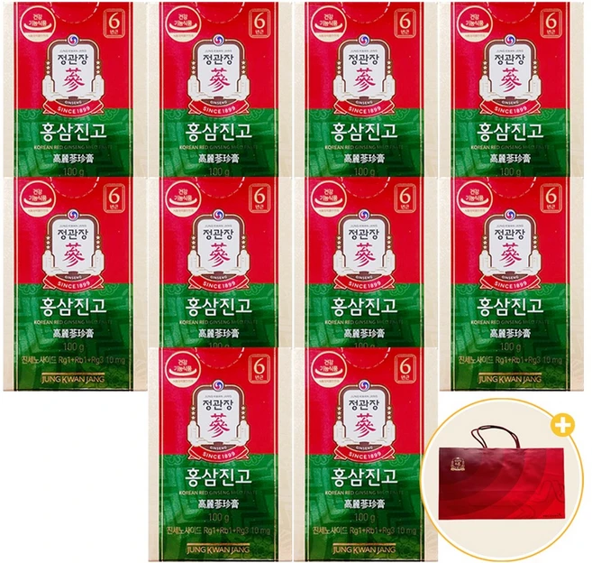 [신세계TV쇼핑][설 특집] 정관장 홍삼진고 100g*10병, 1kg, 1세트 - 쿠팡