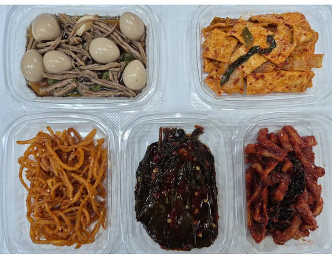 [ 배가네 반찬 ] 매일이 새로운 반찬 5종 / 깻잎김치 + 어묵조림 + 장조림 + 고추장 진미 + 무말랭이