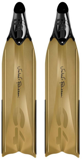 C4 Umberto Pelizzari 自潛長蛙鞋, 金色Aurea 軟
