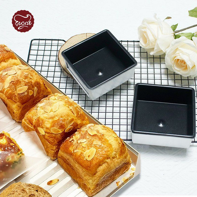 스노우 마운틴 플라잉 여우 토스트 박스 곰팡이가 아닌 스틱 스퀘어 빵 곰팡이 베이킹 작은, 1개