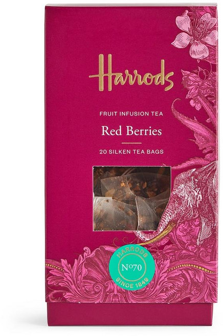 영국 헤롯백화점 헤로즈 Harrods Red Berries Fruit Tea No. 70 레드베리 후르츠 인퓨전 티 과일차 티백, 20개입, 3개, 2g