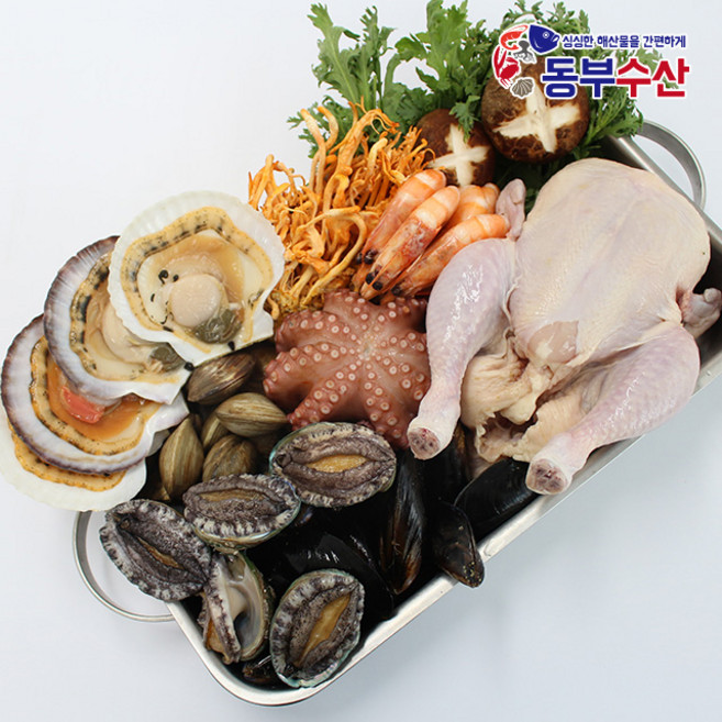 고급형해신탕 밀키트 3-4인분내외 해물삼계탕 해천탕 복날음식 보양식, 1개, 3kg