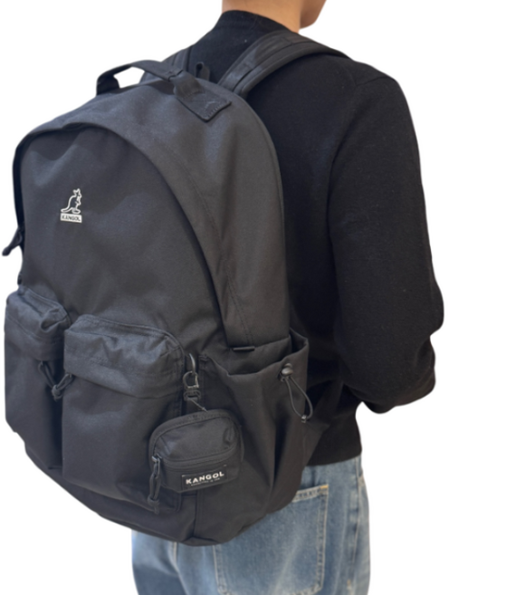 [국내정식매장] 캉골 가방 Kangol 레트로코어 스탠다드 스플릿 백팩 1471 블랙 책가방