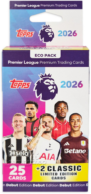 탑스 25/26 프리미어리그 트레이딩 카드 에코팩, 1개, 랜덤