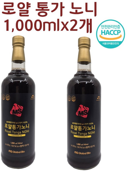 엠에스글로벌바이오 로얄통가 노니원액, 750ml, 2개