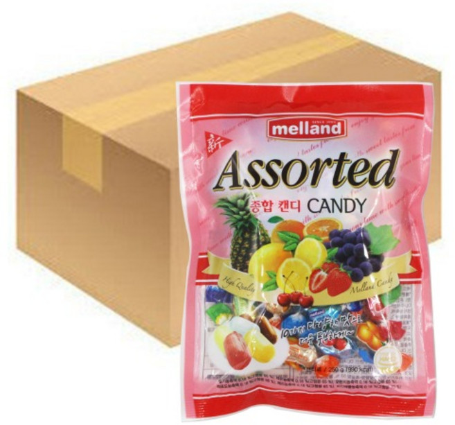 국제제과 신 종합 캔디 250g 10개입 1박스 사탕 무, 10개