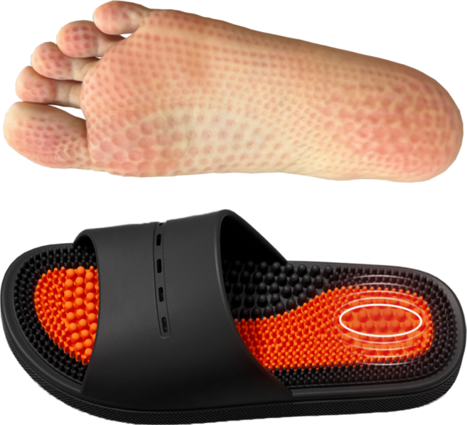 BodycoWe 두툼한 지압 슬리퍼 아치형