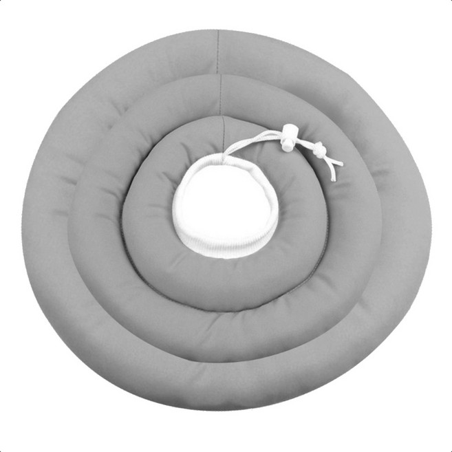 SUPER CREW 초경량 소프트 튜브 편안한 넥카라, 그레이, 1개