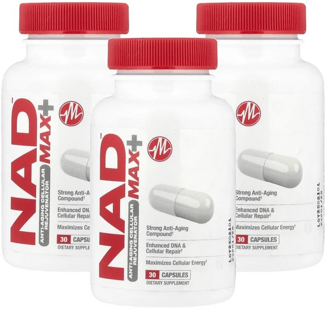 메타볼릭 뉴트리션 NAD 맥스 플러스 안티에이징 셀룰러 리쥬베네이터 Metabolic Nutrition NAD MAX+™ Anti-Aging Cellular Rejuvenator, 3개, 30정 - 쿠팡