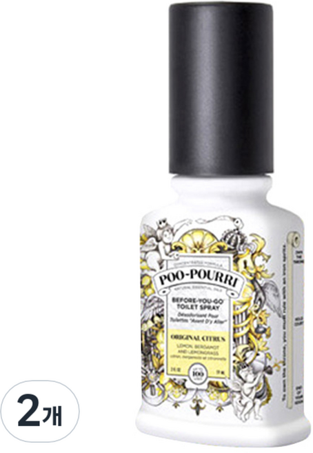 푸리 화장실탈취제 본품, 59ml, 2개, 히비스커스