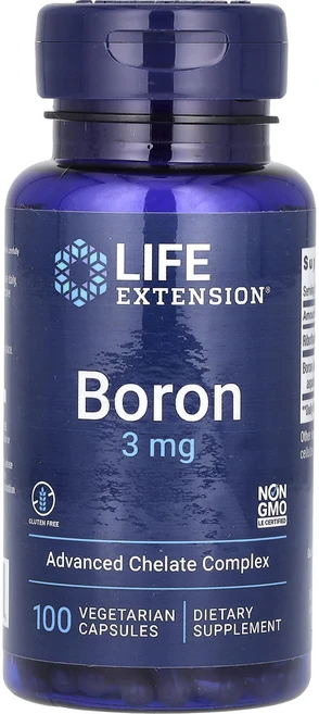 Life Extension 보론 3 mg 100 식물성 캡슐, 100정, 1개 - 쿠팡