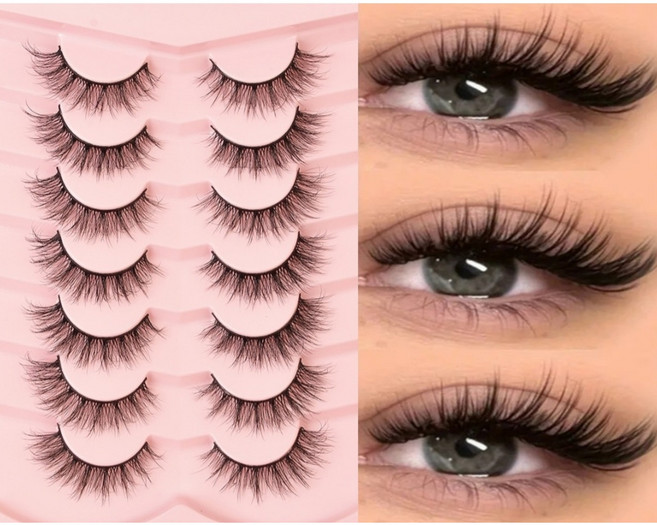 스타일홀리 3D 입체형 풍성한 공연용 인조속눈썹 전용접착제포함 댄스대회 라인댄스 무대전용, 1개, 7쌍