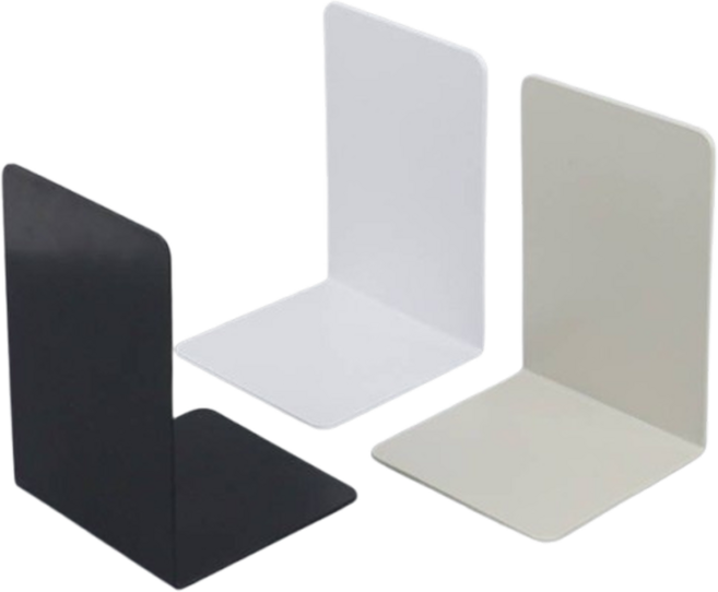 YM 미니 북스탠드 책상 책꽂이 정리대, 화이트