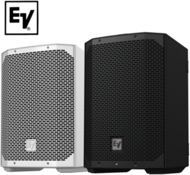 EV EVERSE8 충전식 파워드스피커 400W 8인치 (당일배송), 블랙, 블랙