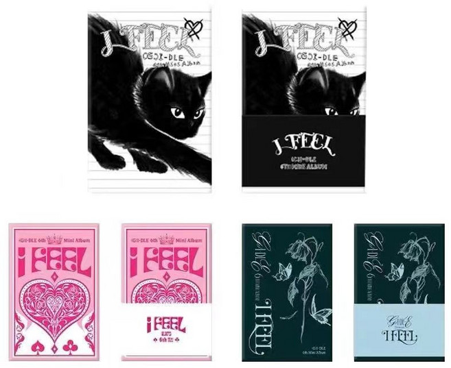 (G)I-DLE I feel 迷你6輯 專輯 小卡 周邊, 1個, IFEEL 蝴蝶版Butterfly 電子專