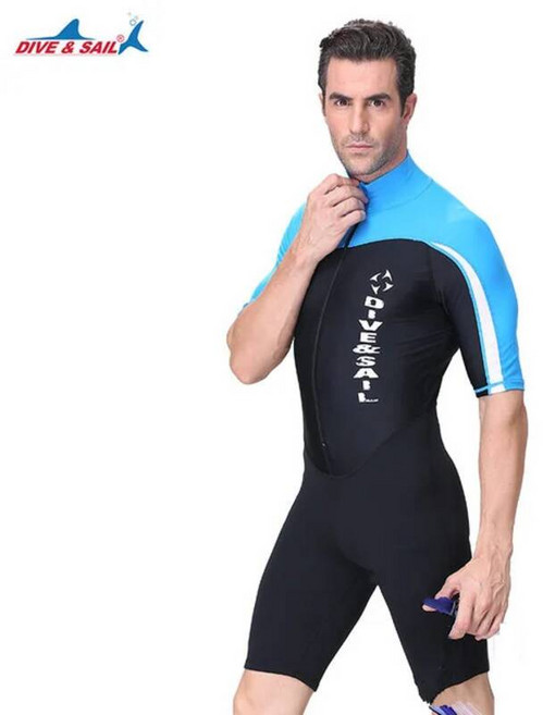 여성 집업 여자 래쉬가드 브라탑 Dive & sail-1.5mm 네오프렌 잠수복 남성 긴/반팔 트렁크 원피스 점프 슈트 서핑 래쉬 가드