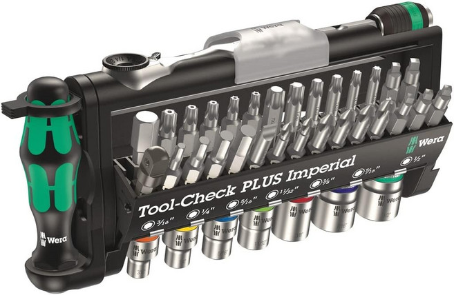 Wera 05056491001 툴 체크 플러스 임페리얼 39피스, One Size, Tool