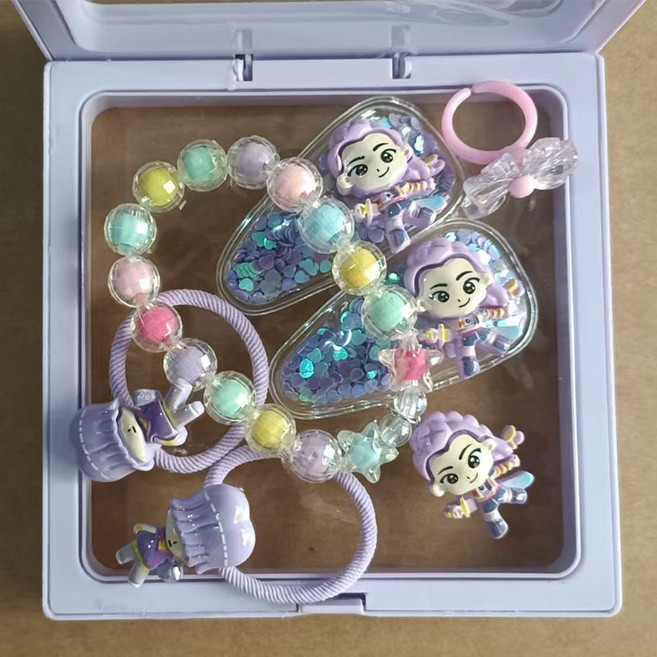 케데헌 똑딱핀 머리끈 반지 미니 집게핀 케데헌 공주세트 여아 선물 RX-16-9924-9319