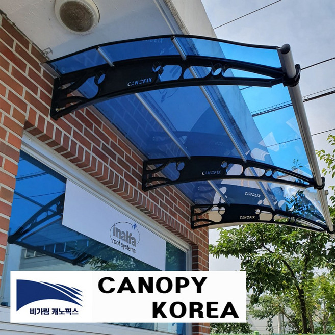 6위 - 캐노픽스 1500x2500 캐노피 테라스 창문 렉산 처마 비가림 현관 주택 차양 비가리개, 렉산_브라운/브라