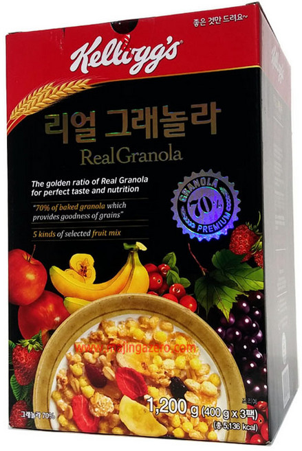 코스트코 켈로그 리얼 그래놀라 400gx3입, 1.2kg, 1개