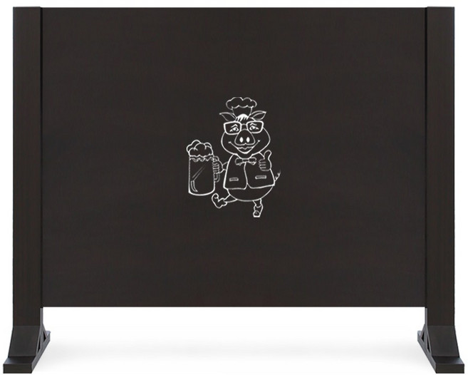 우드림 업소용 인테리어 공간분리 파티션 가림막 칸막이, 다크브라운, 09