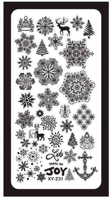 네일 템플릿 기하학 스탬핑 플레이트 꽃 스트라이프 디자인 스탬프 액세서리 얼굴 이미지 도구 매니큐어용 1 개, 1개