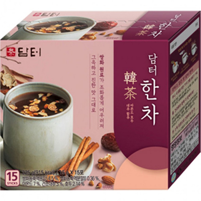 담터 한차 15스틱, 1박스, 15g