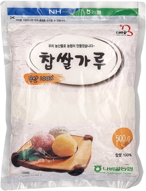 [농협] 함평 나비골농협 국산 찹쌀가루, 1개, 500g