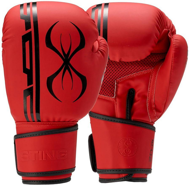 STING Armaplus 복싱 글러브 - 충격 흡수 T3 소재 하이 플로우 코어 - 복싱 MMA 및 무에타이에 이상적 - 355ml(12온스) 레드 - 남성 및 여성용, 레드_12 Oz, 1개